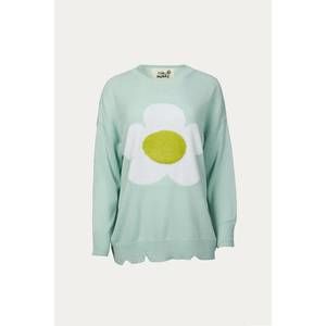 NEW ERIN MADE petal pullover in light blue